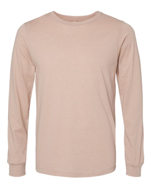 BELLA + CANVAS Heather CVC Long Sleeve Tee