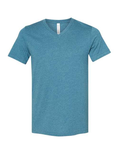 BELLA + CANVAS Heather CVC V-Neck Tee