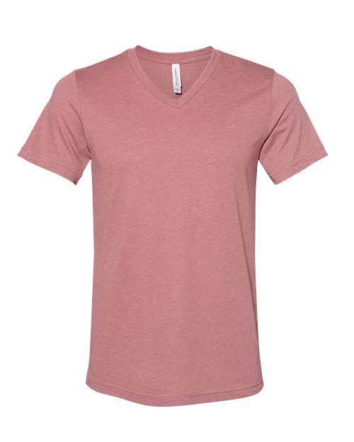 BELLA + CANVAS Heather CVC V-Neck Tee