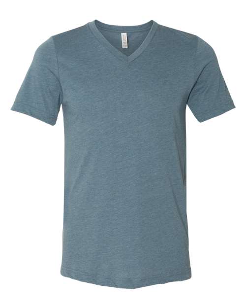 BELLA + CANVAS Heather CVC V-Neck Tee