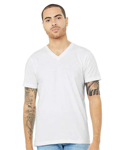 BELLA + CANVAS Heather CVC V-Neck Tee