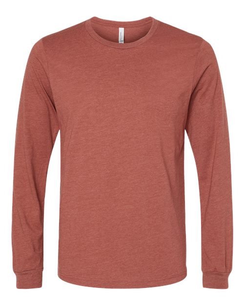 BELLA + CANVAS Heather CVC Long Sleeve Tee