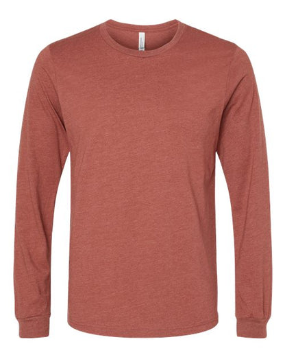 BELLA + CANVAS Heather CVC Long Sleeve Tee