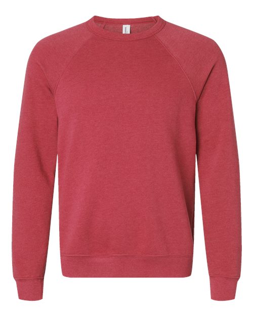 BELLA + CANVAS Sponge Fleece Raglan Crewneck Sweatshirt