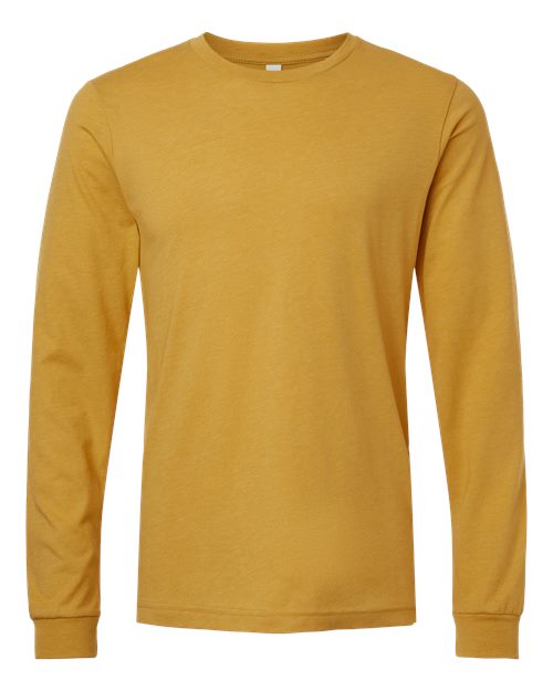 BELLA + CANVAS Heather CVC Long Sleeve Tee