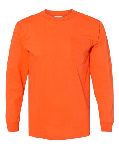 Bayside USA-Made Long Sleeve Pocket T-Shirt