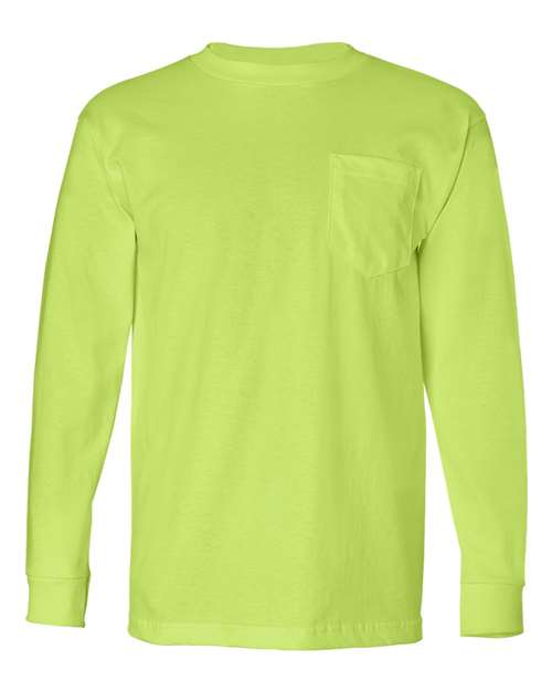 Bayside USA-Made Long Sleeve Pocket T-Shirt