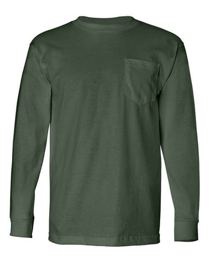 Bayside USA-Made Long Sleeve Pocket T-Shirt