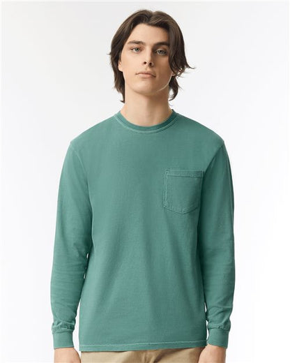 Comfort Colors Garment-Dyed Heavyweight Long Sleeve Pocket T-Shirt