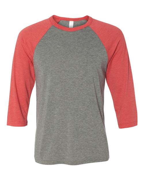 BELLA + CANVAS Three-Quarter Sleeve Baseball Tee