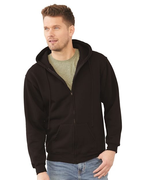 Bayside USA-Made Full-Zip Hooded Sweatshirt