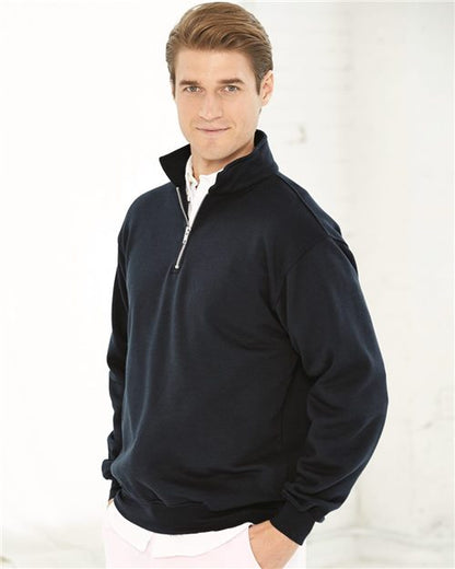 Bayside USA-Made Quarter-Zip Pullover Sweatshirt