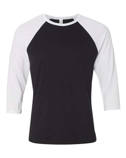 BELLA + CANVAS Three-Quarter Sleeve Baseball Tee