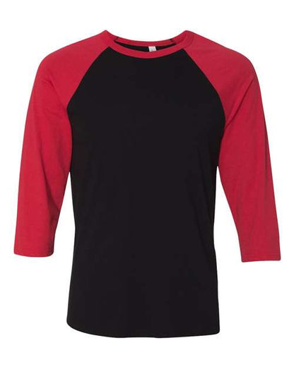 BELLA + CANVAS Three-Quarter Sleeve Baseball Tee