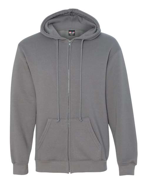 Bayside USA-Made Full-Zip Hooded Sweatshirt