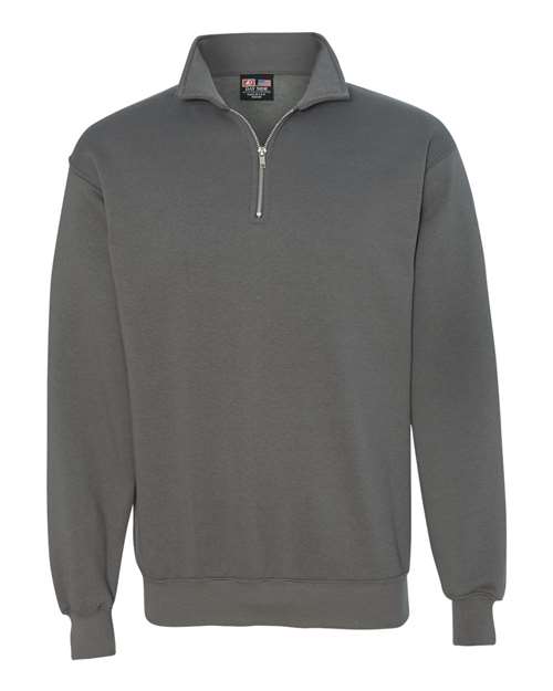 Bayside USA-Made Quarter-Zip Pullover Sweatshirt