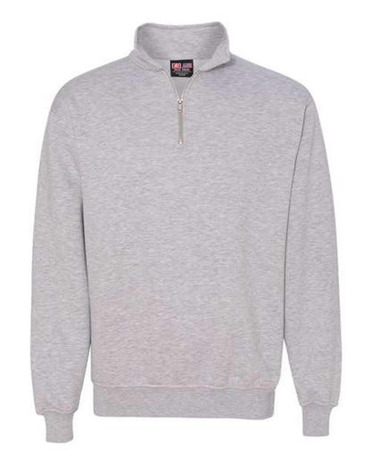 Bayside USA-Made Quarter-Zip Pullover Sweatshirt