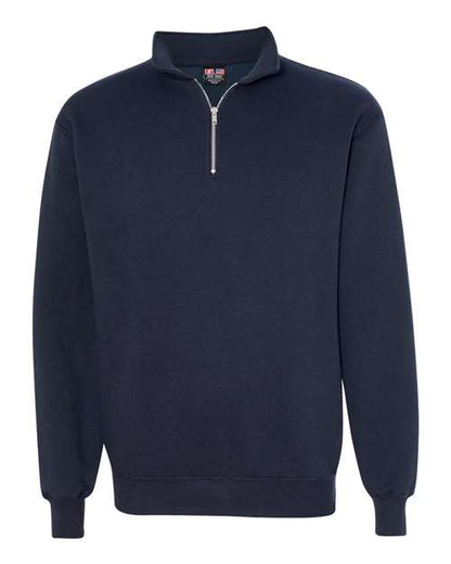 Bayside USA-Made Quarter-Zip Pullover Sweatshirt