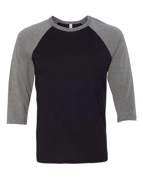 BELLA + CANVAS Three-Quarter Sleeve Baseball Tee