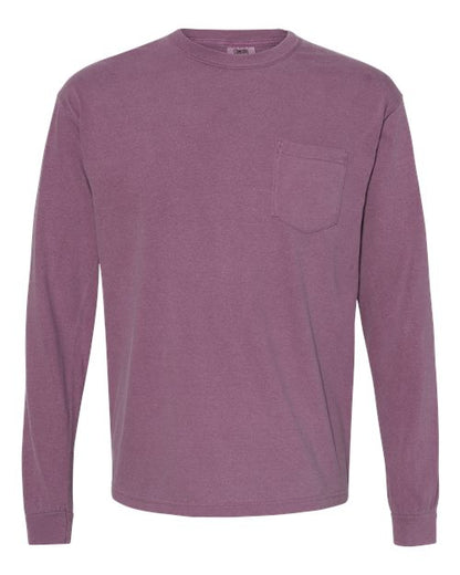 Comfort Colors Garment-Dyed Heavyweight Long Sleeve Pocket T-Shirt