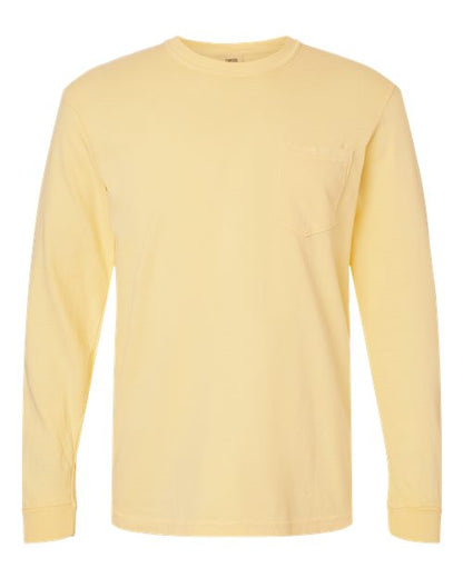 Comfort Colors Garment-Dyed Heavyweight Long Sleeve Pocket T-Shirt