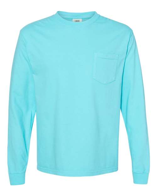 Comfort Colors Garment-Dyed Heavyweight Long Sleeve Pocket T-Shirt