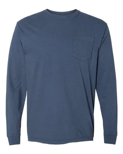 Comfort Colors Garment-Dyed Heavyweight Long Sleeve Pocket T-Shirt