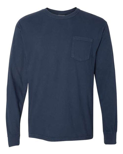 Comfort Colors Garment-Dyed Heavyweight Long Sleeve Pocket T-Shirt