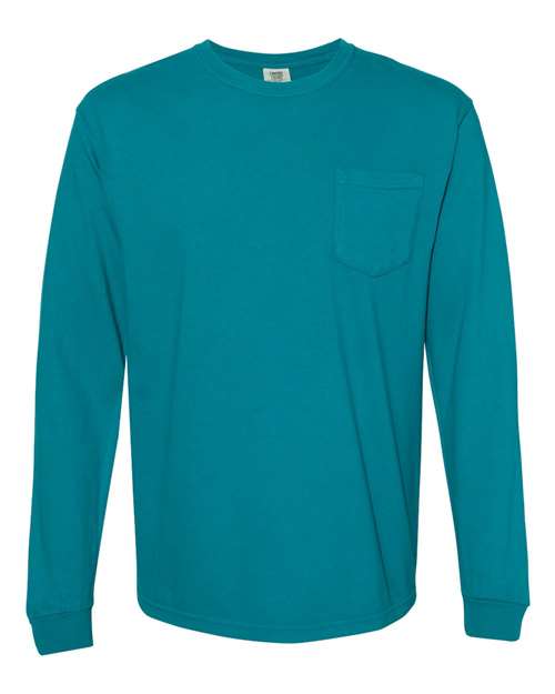 Comfort Colors Garment-Dyed Heavyweight Long Sleeve Pocket T-Shirt