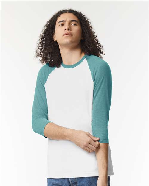 American Apparel CVC Three-Quarter Sleeve Tee