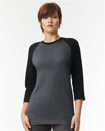 American Apparel CVC Three-Quarter Sleeve Tee