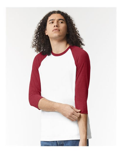 American Apparel CVC Three-Quarter Sleeve Tee