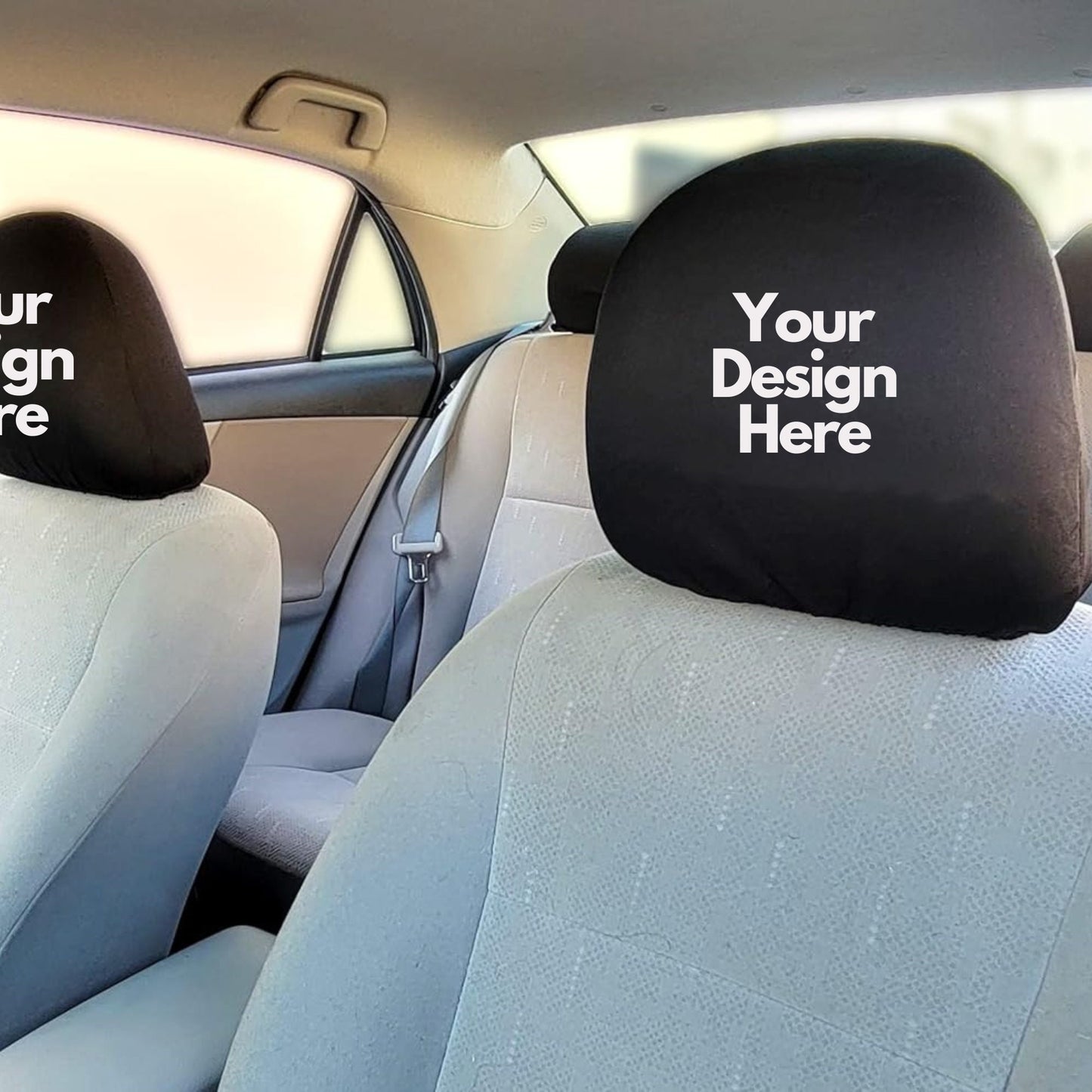 Custom Car Seat Headrest Cover